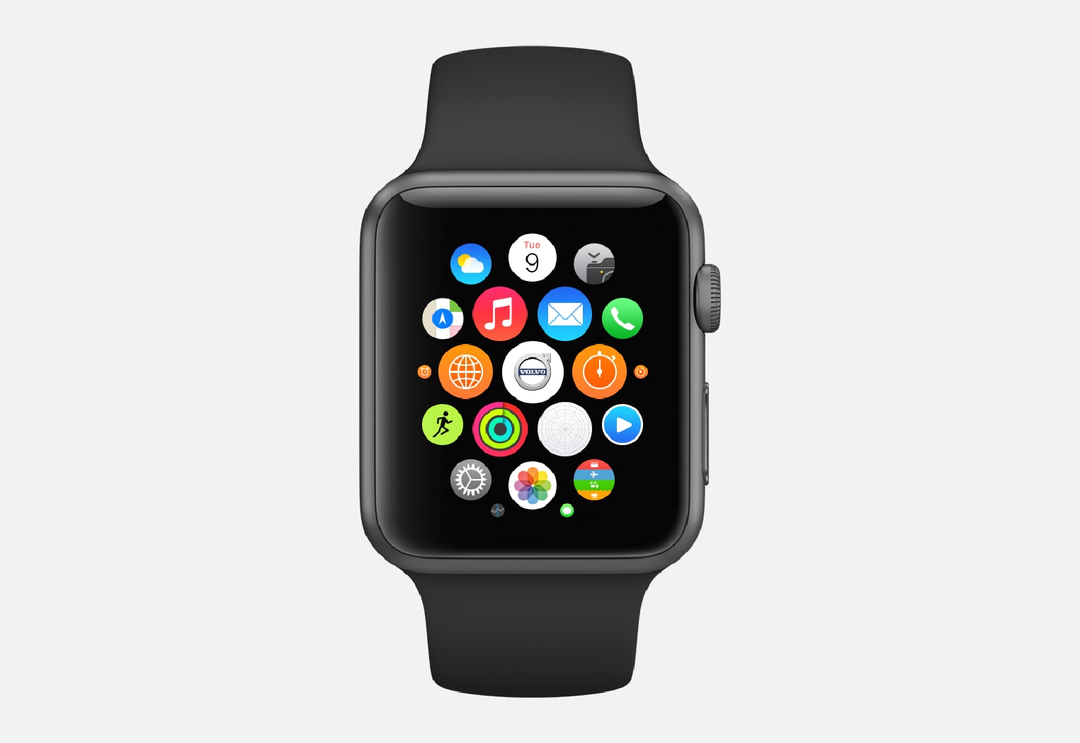 多个volvo on call功能可通过智能手表(apple watch和android wear)