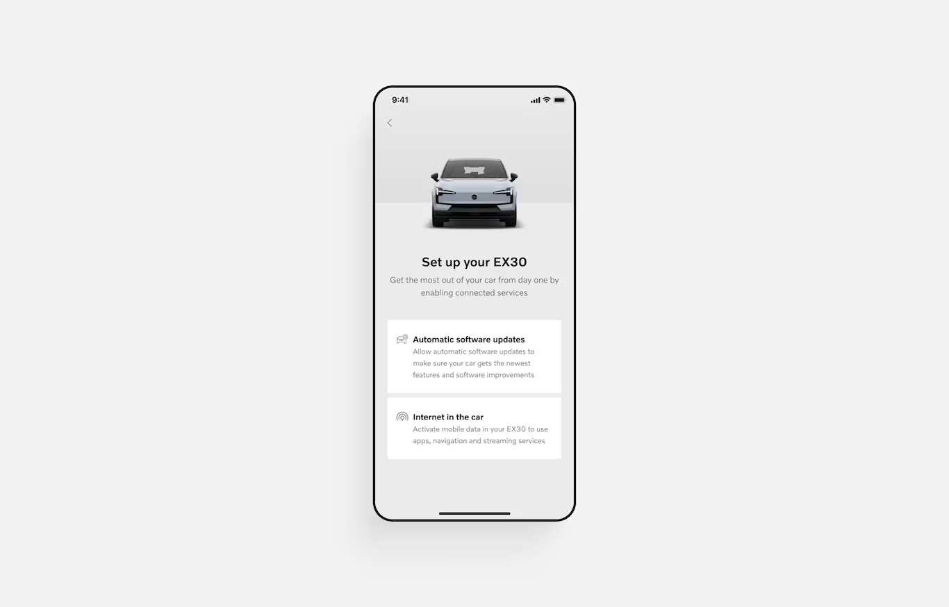 Volvo EX30 App