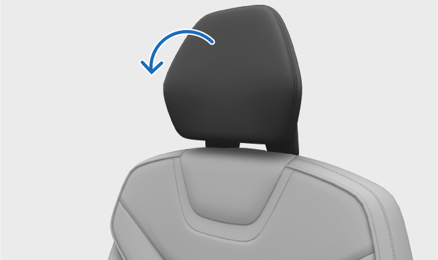 Folding headrest