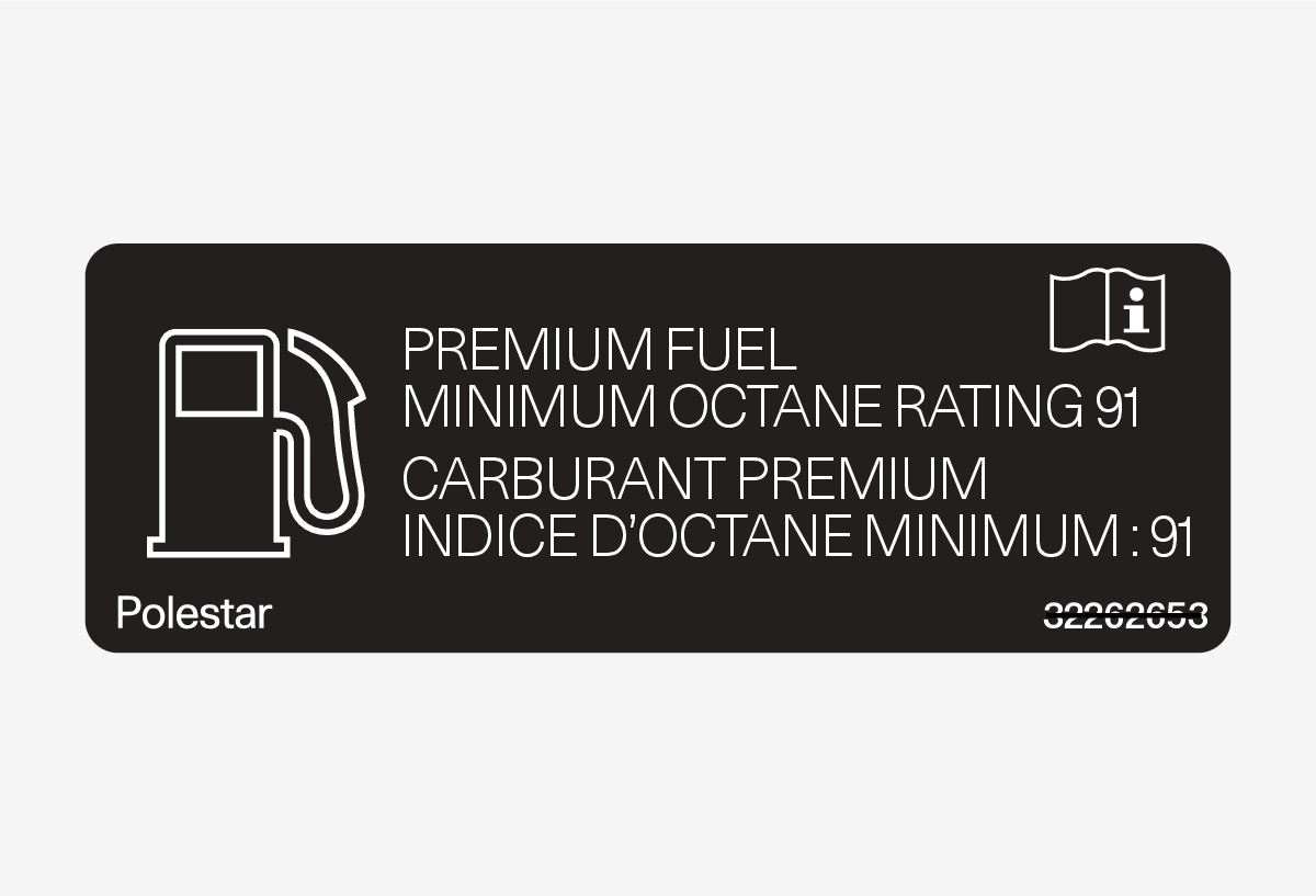 PS-1926-Octane rating label - USA