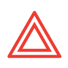 Hazard warning lights symbol