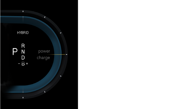 Drive mode indication in the driver display