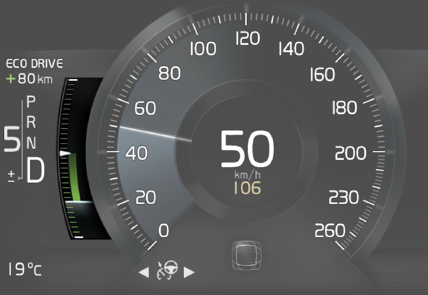 P5-1546-XC90-Eco guide in 8 inch driver display