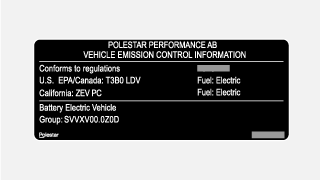 Label Vehicle Emission Control Information