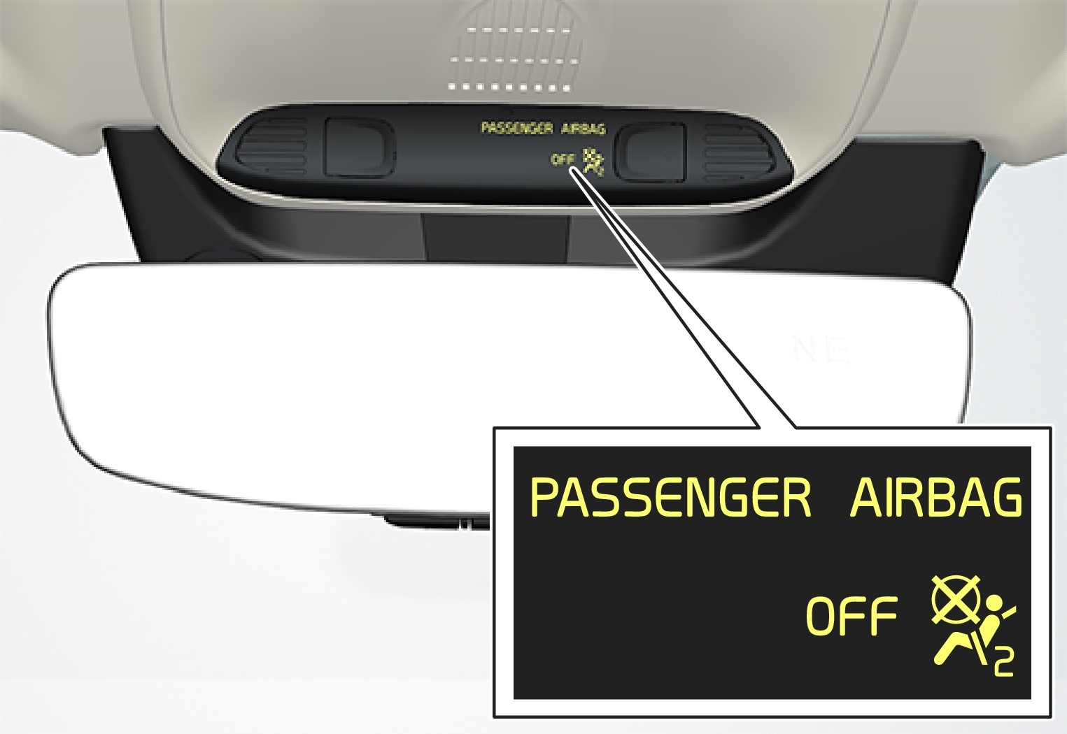 Activating and deactivating passenger airbag* Child safety Safety