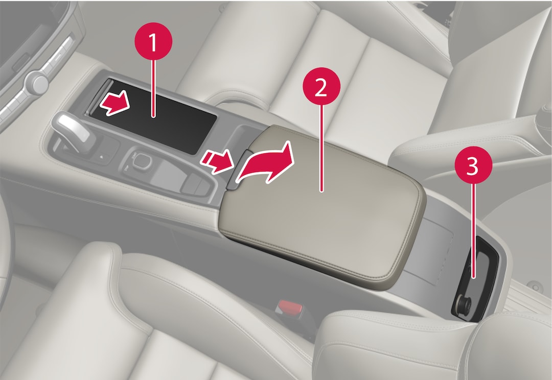 S60 Recharge Plug-in Hybrid Tunnel console | Volvo Support EN-CA