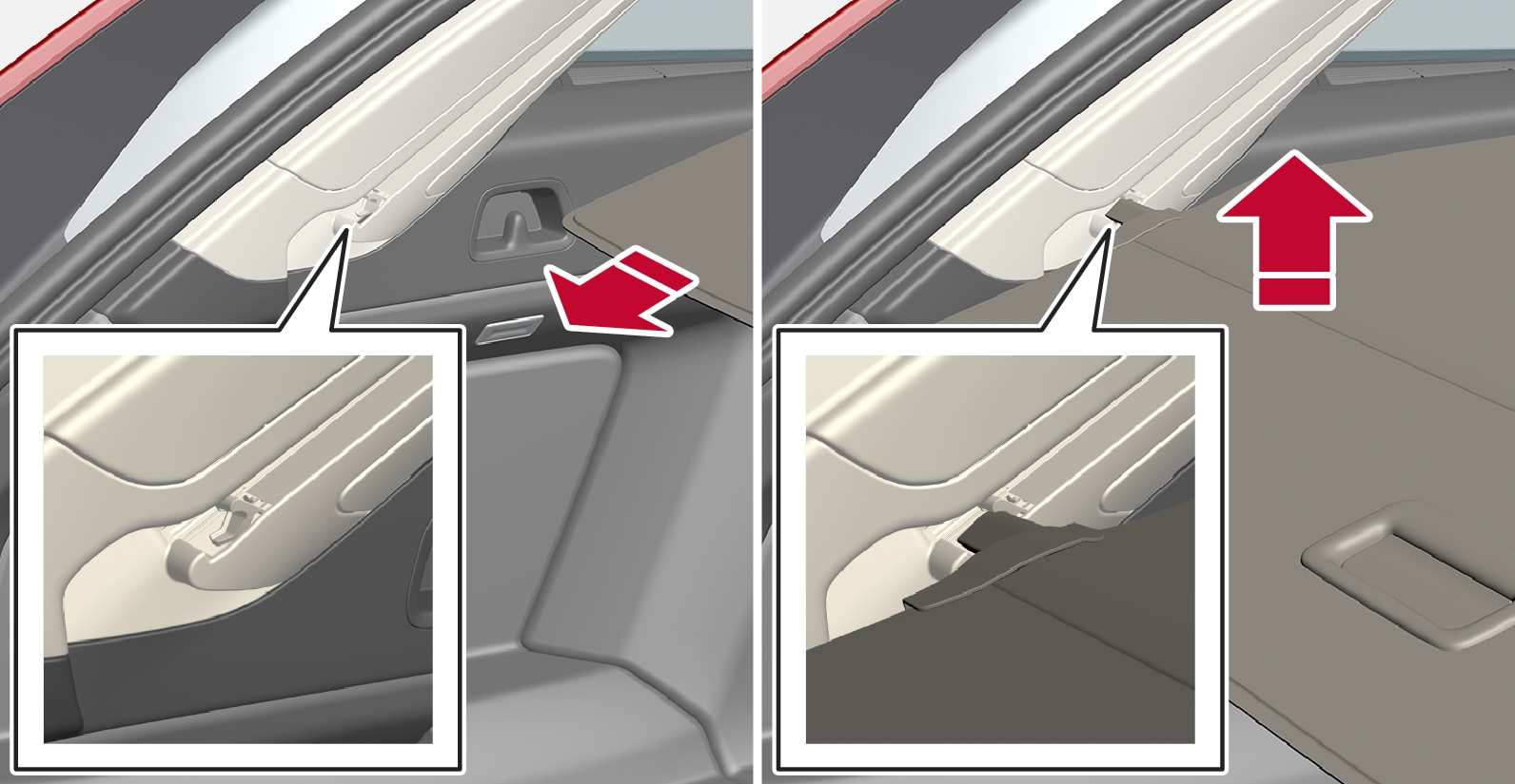 ZORZA Auto Laderaumabdeckung Kofferraum Hutablage, für Volvo XC60 2010-2017  Einziehbarer Kofferraumabdeckung Security Privatsphäre ZubehöR: :  Auto & Motorrad