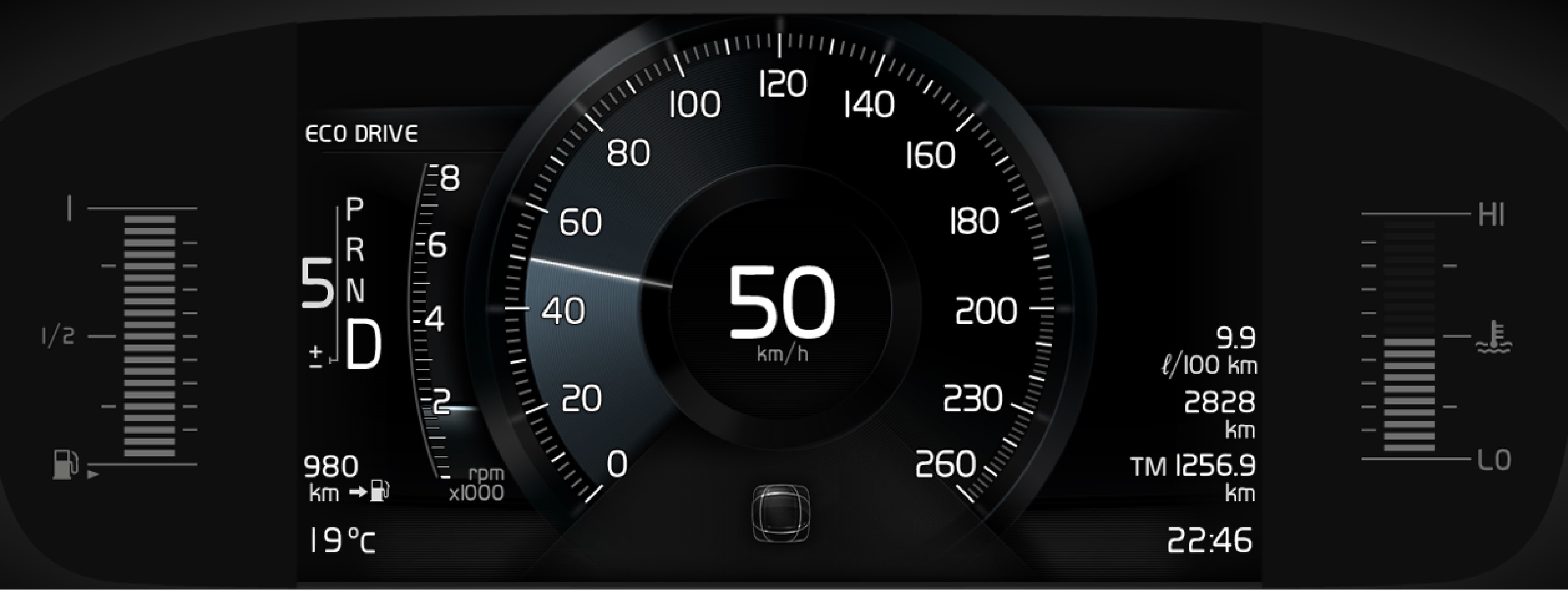 Driver display Driver display Displays and voice control XC60