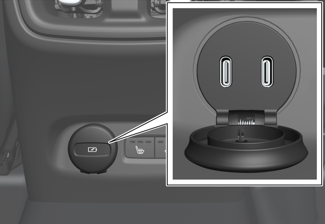 XC40 Recharge Pure Electric USB ports Volvo Support UK
