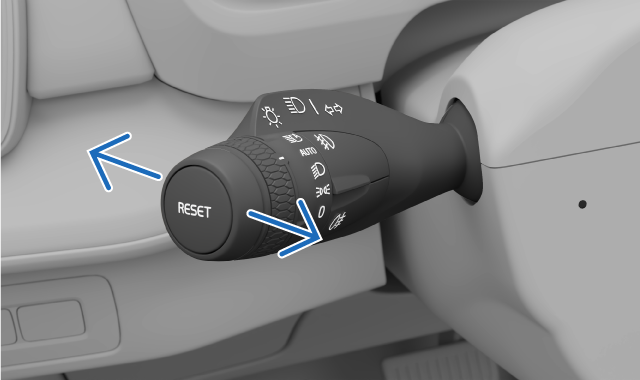 The horizontal stalk positions