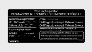 Label Vehicle Emission Control Information