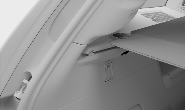 The upper groove in the side panel