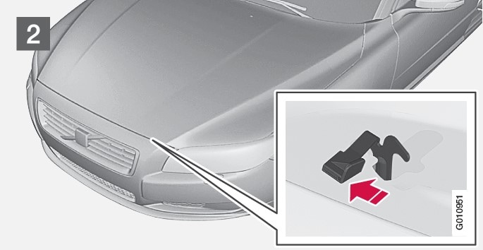 XC70 Bonnet opening and closing Volvo Support EN QA