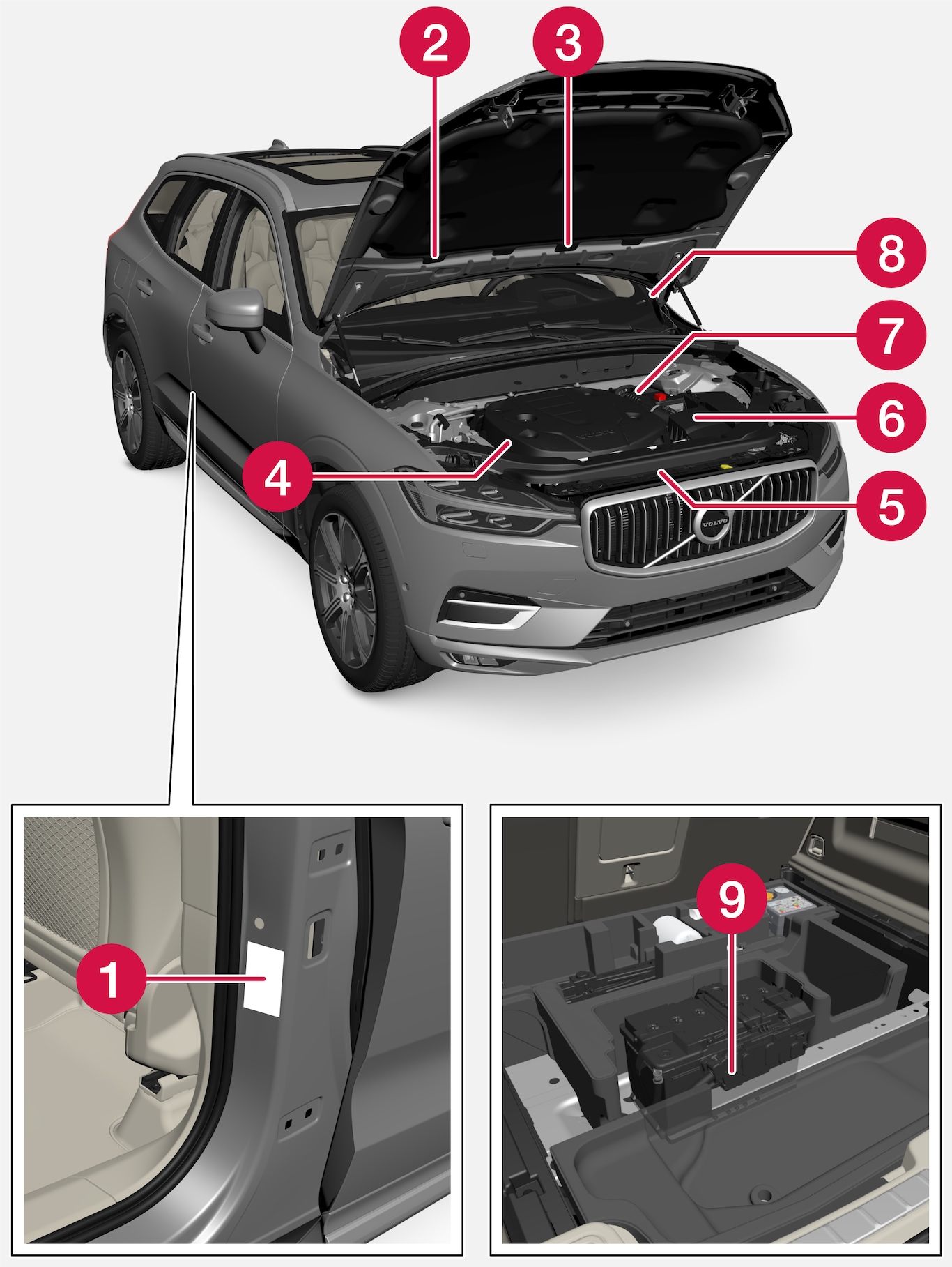 P5-2122-XC60-Type designations, labels, vehicles for Brasil