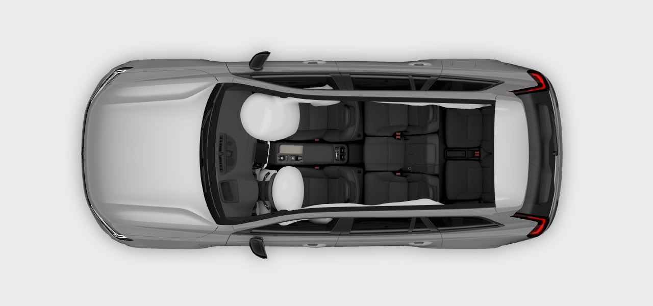 Airbag location overview