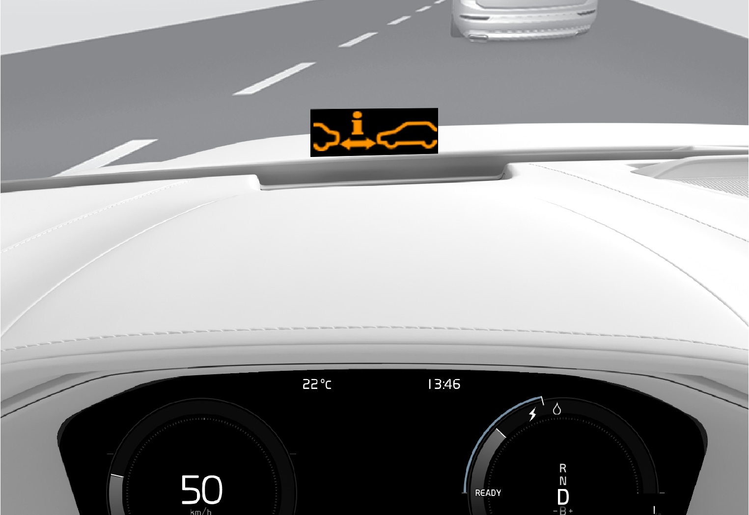 PS-1926-Distance warning in head up display