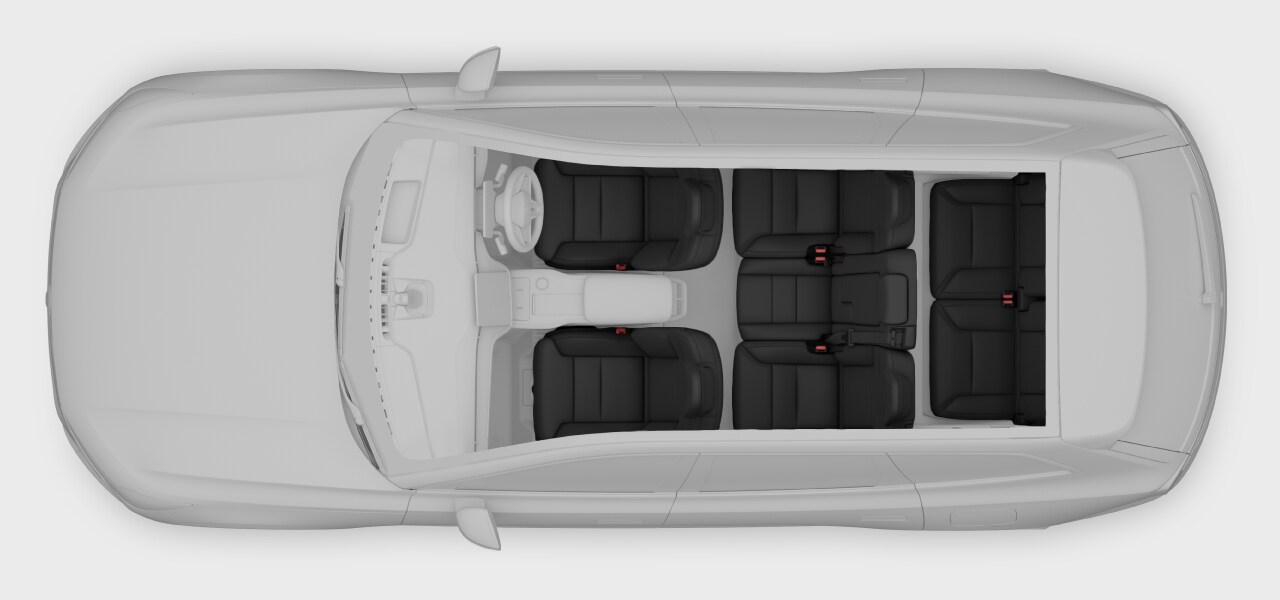 Seat position overview for right-hand drive