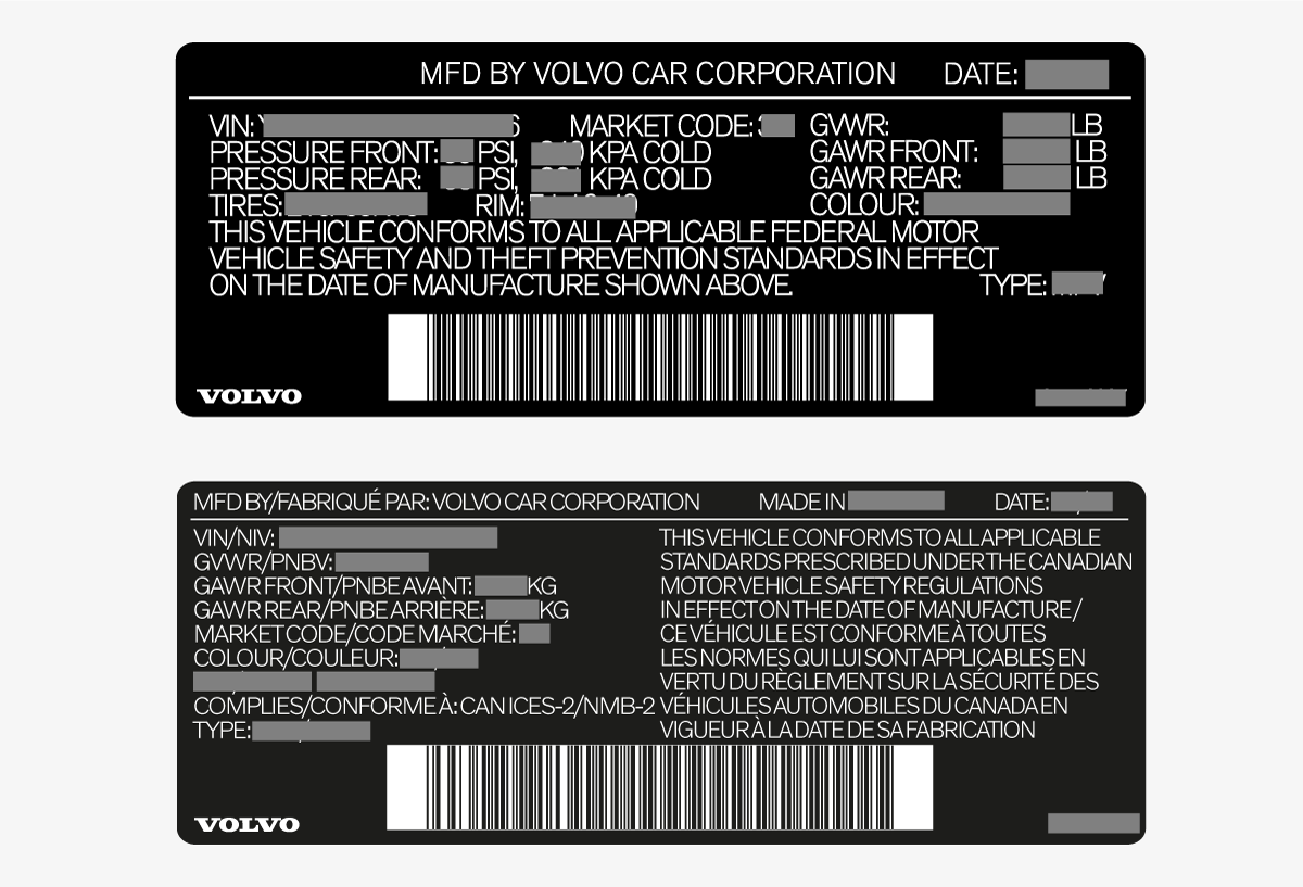 Type designations Specifications Specifications XC60 2023 Early