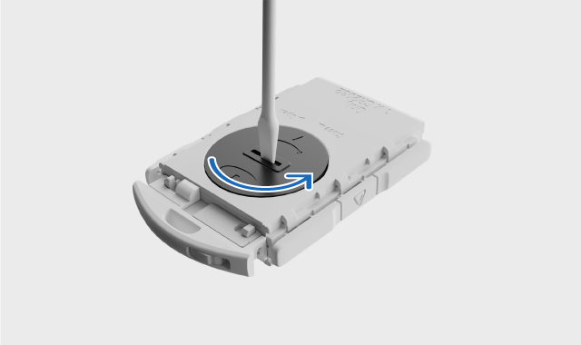 Het batterijklepje verwijderen