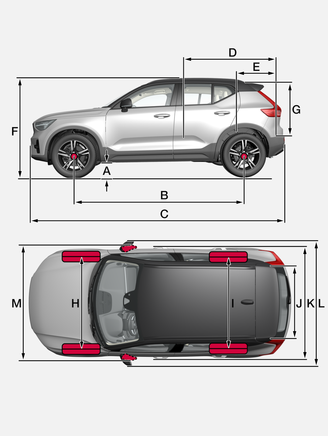 XC40 Mild Hybrid Dimensions Volvo Support UK