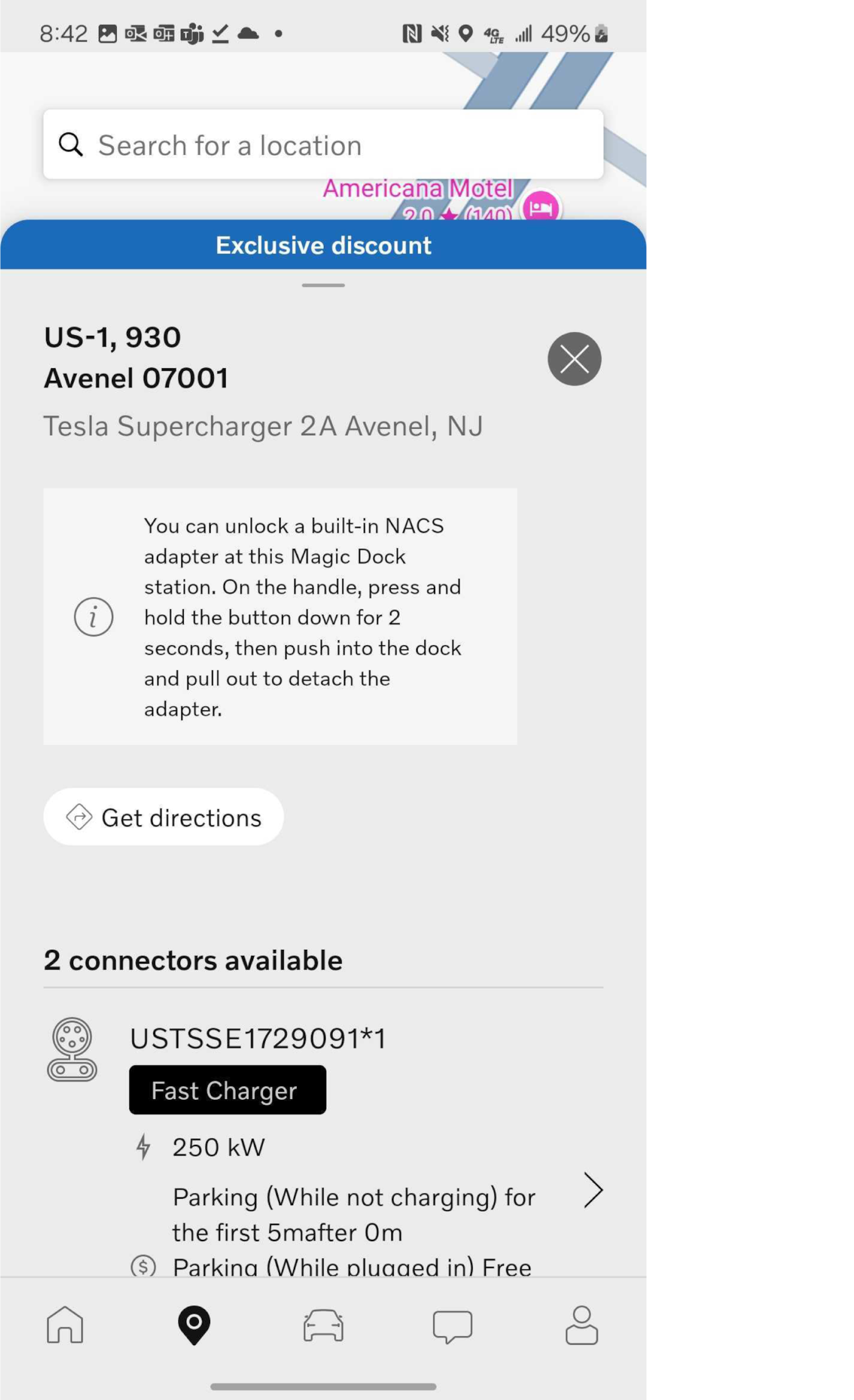 Idle and Congestion Fee Details for Tesla Android 5.50