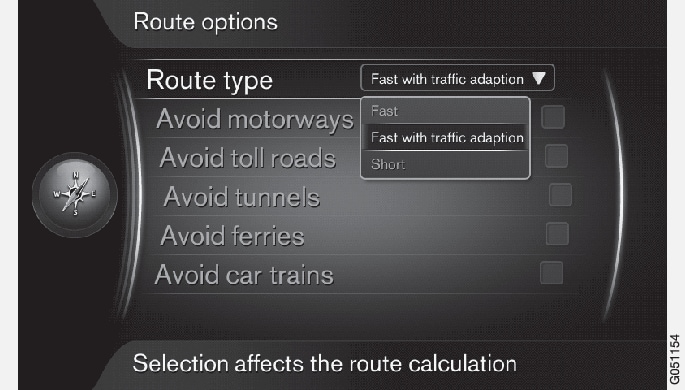 P3/P4-1420-IMAP-menu-Route options