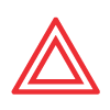 Hazard warning lights symbol