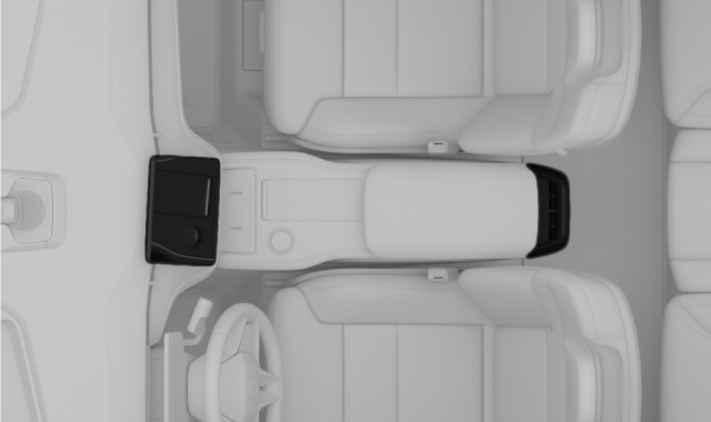 Climate controls in centre display and tunnel console