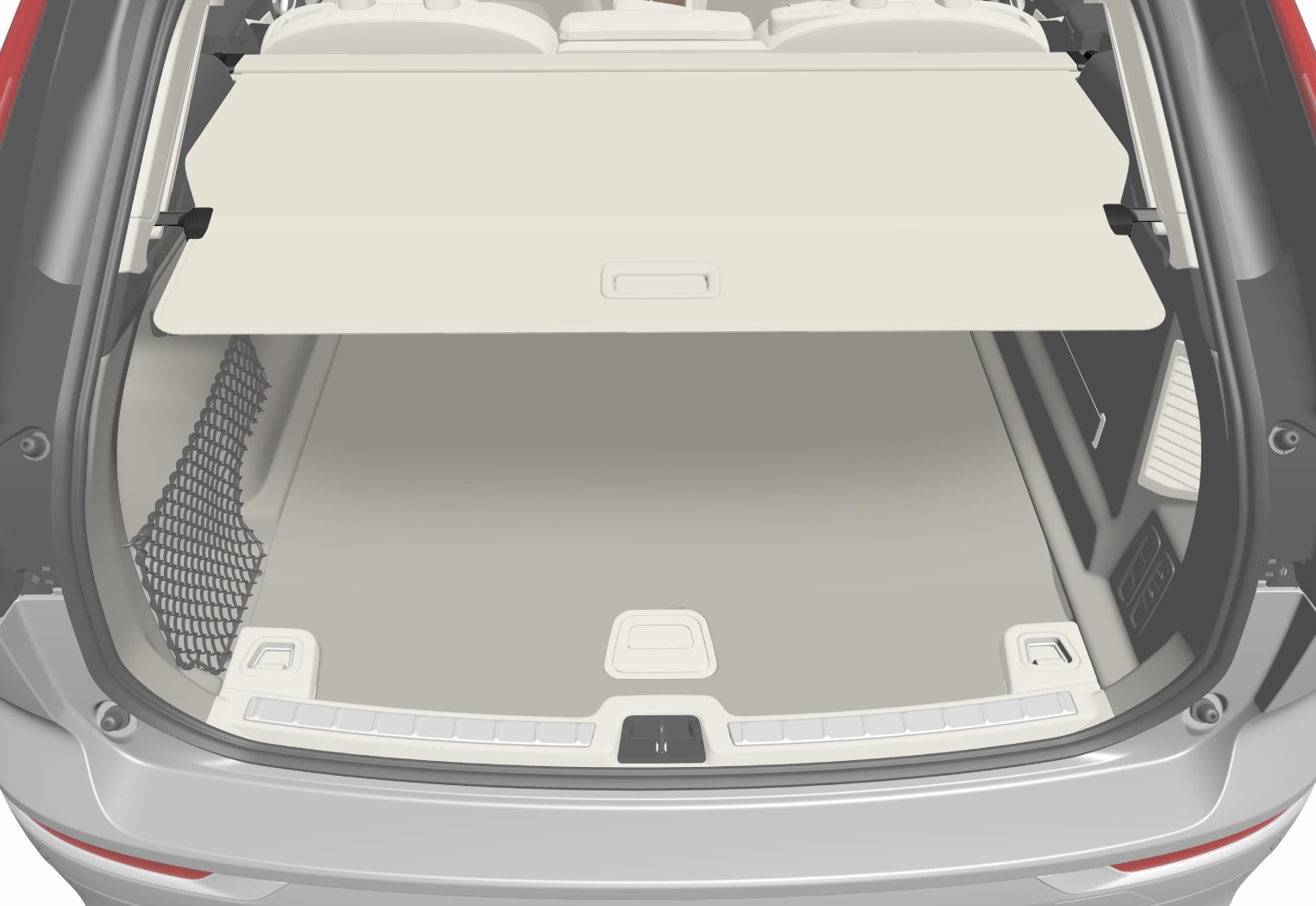 XC60 Gepäckraumabdeckung bedienen