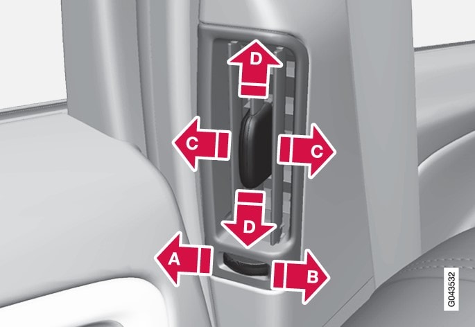 P3-1020-S60/V60 Air vents in door pillars