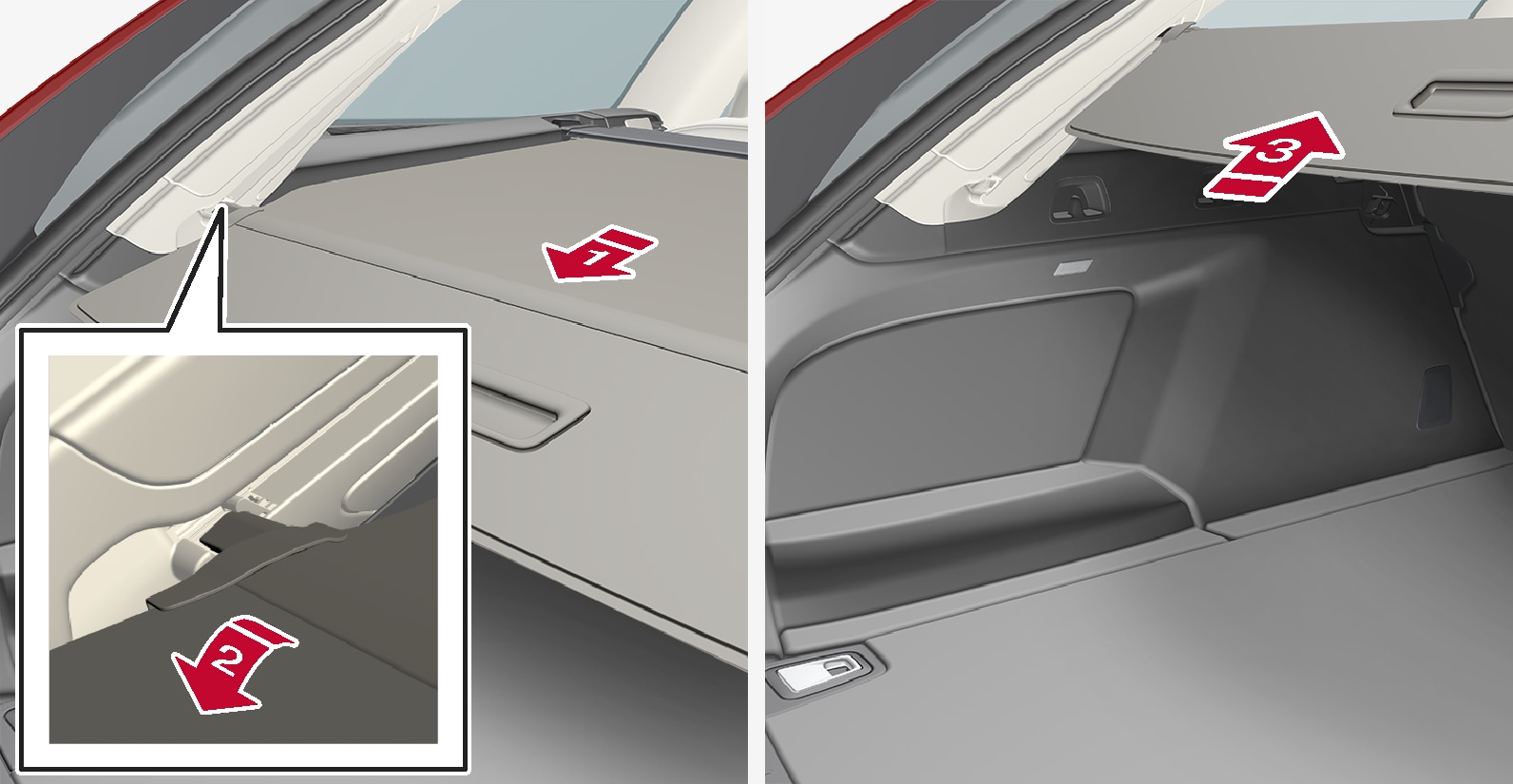 ZORZA Auto Laderaumabdeckung Kofferraum Hutablage, für Volvo XC60 2010-2017 Einziehbarer  Kofferraumabdeckung Security Privatsphäre ZubehöR: : Auto &  Motorrad