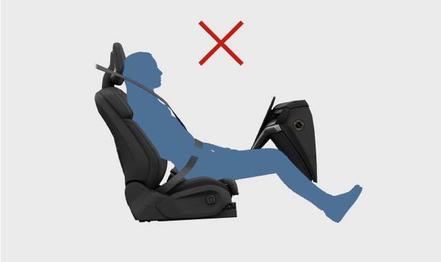 Incorrect sitting posture