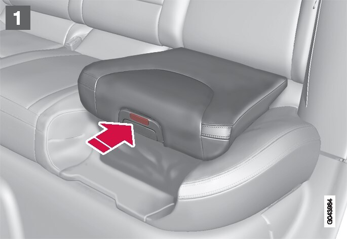 P3-1020-XC60 V60 Integrated child seat, opening, step 2 ill 1