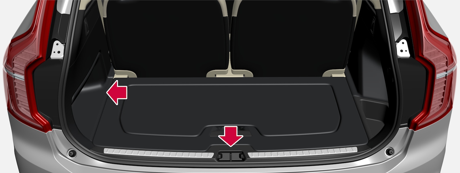 iCup-2246-XC90*-iCup-Luggage storage overview