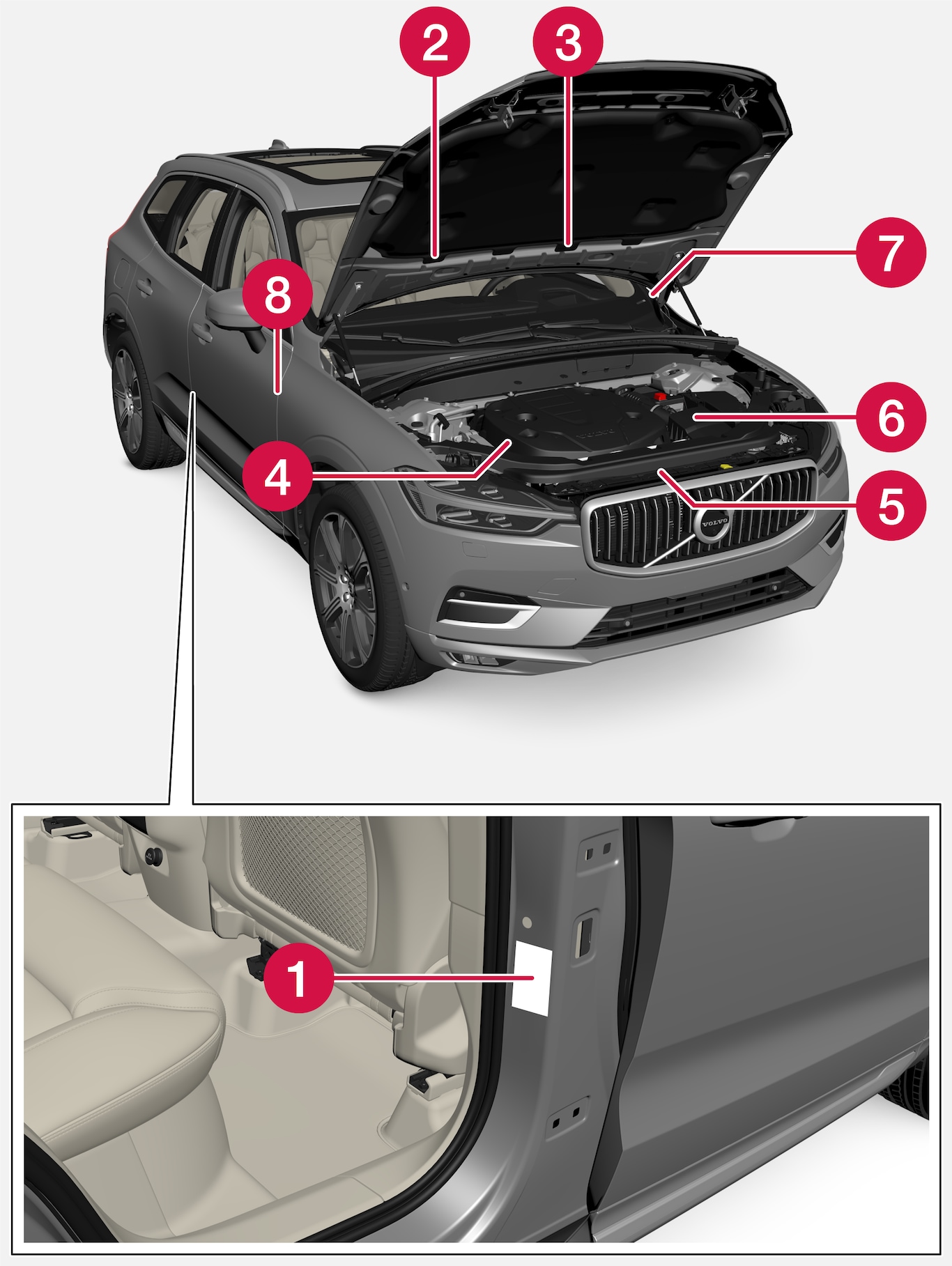 P5-2122-XC60-Type designations, labels, vehicles for China