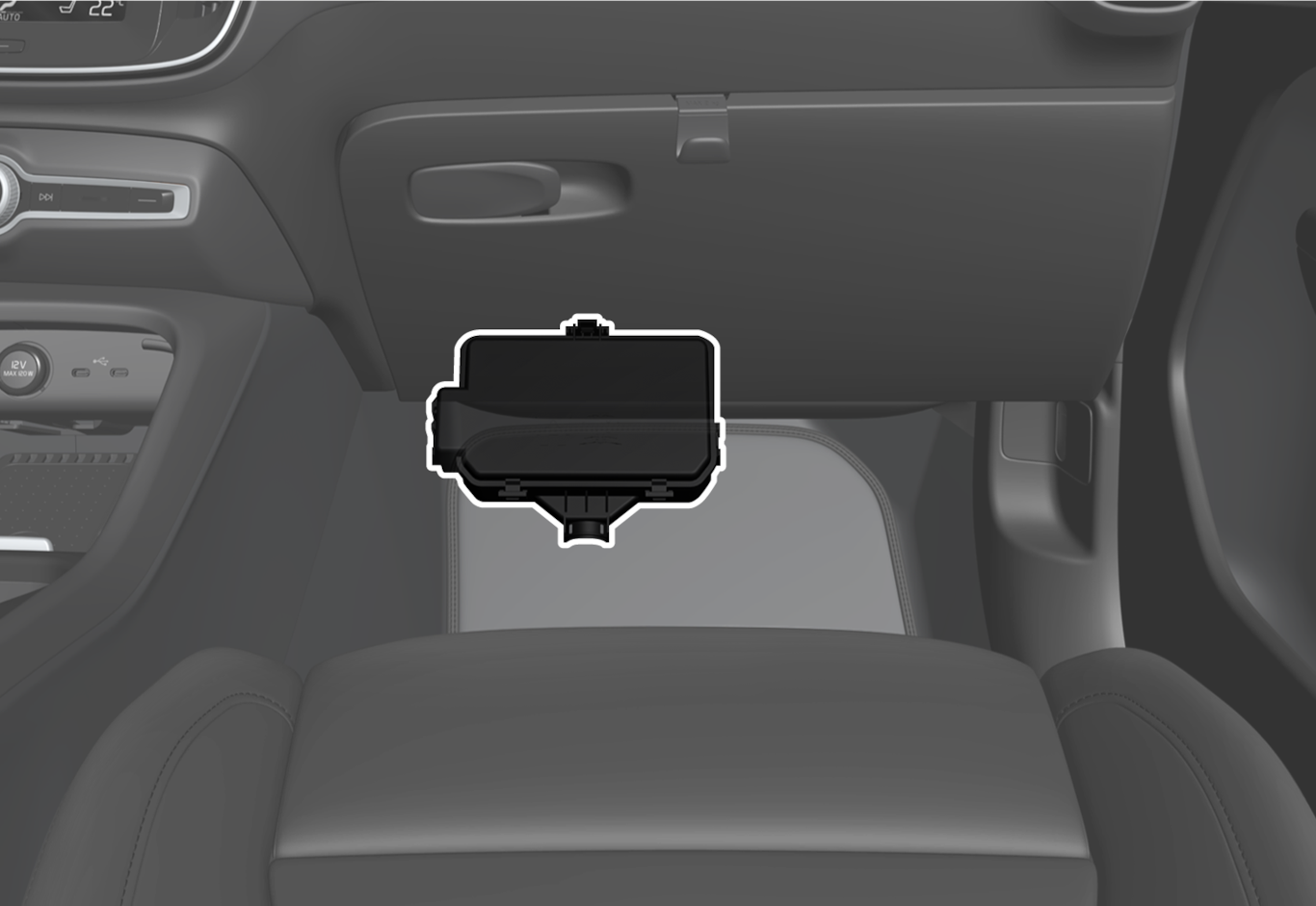 P6-XC40BEV-2037-Fusebox placement in passenger compartment