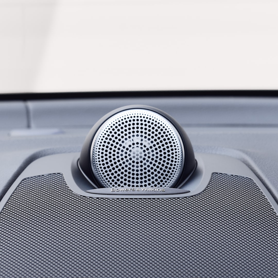 Bowers & Wilkins speakers inside a Volvo XC60.