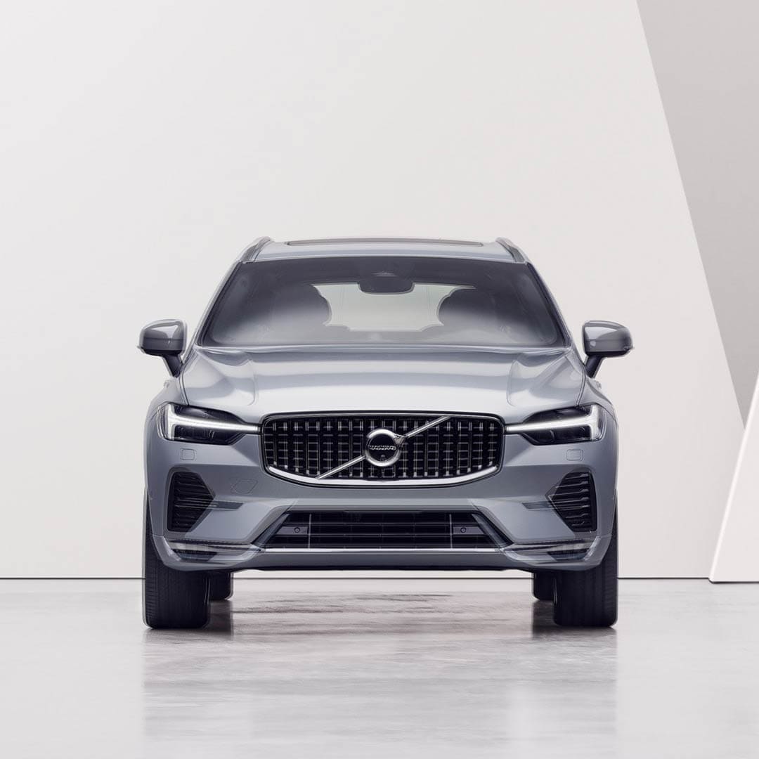 Front exterior of Volvo XC60 with the iconic front grille and headlamp design.