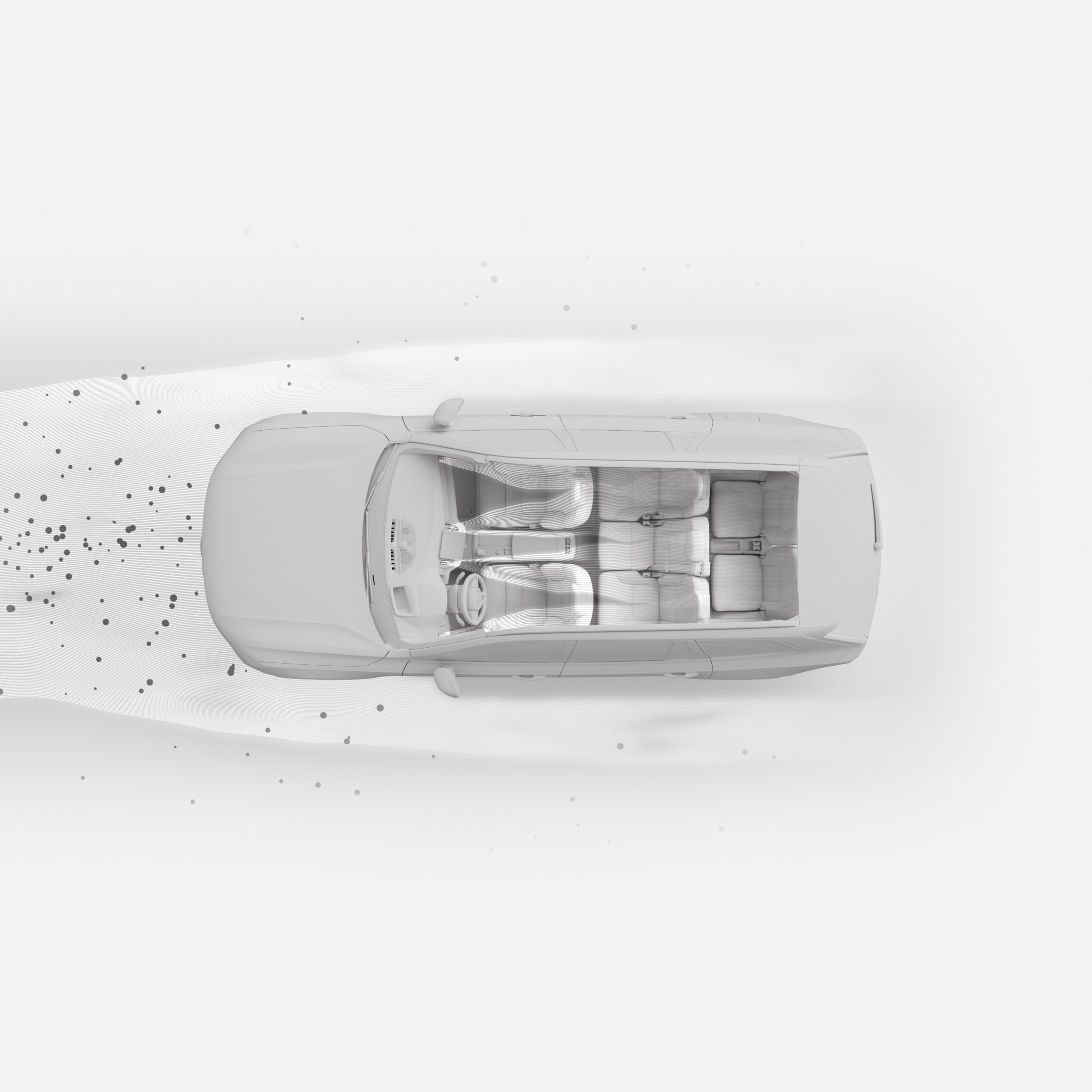 Le purificateur d'air avancé du Volvo XC90 hybride rechargeable permet à tous les occupants de respirer un air plus sain.