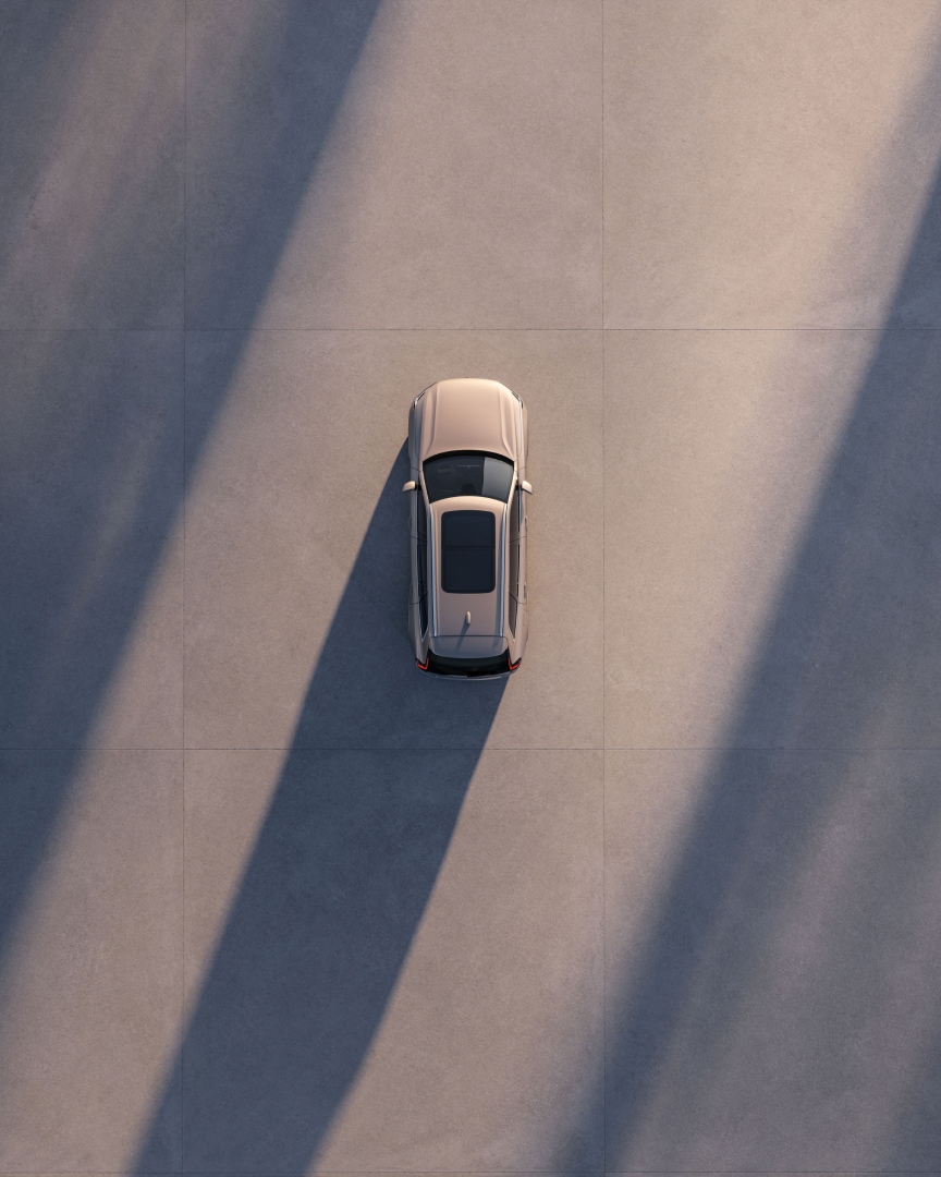 A bird’s-eye view of the XC90 SUV.