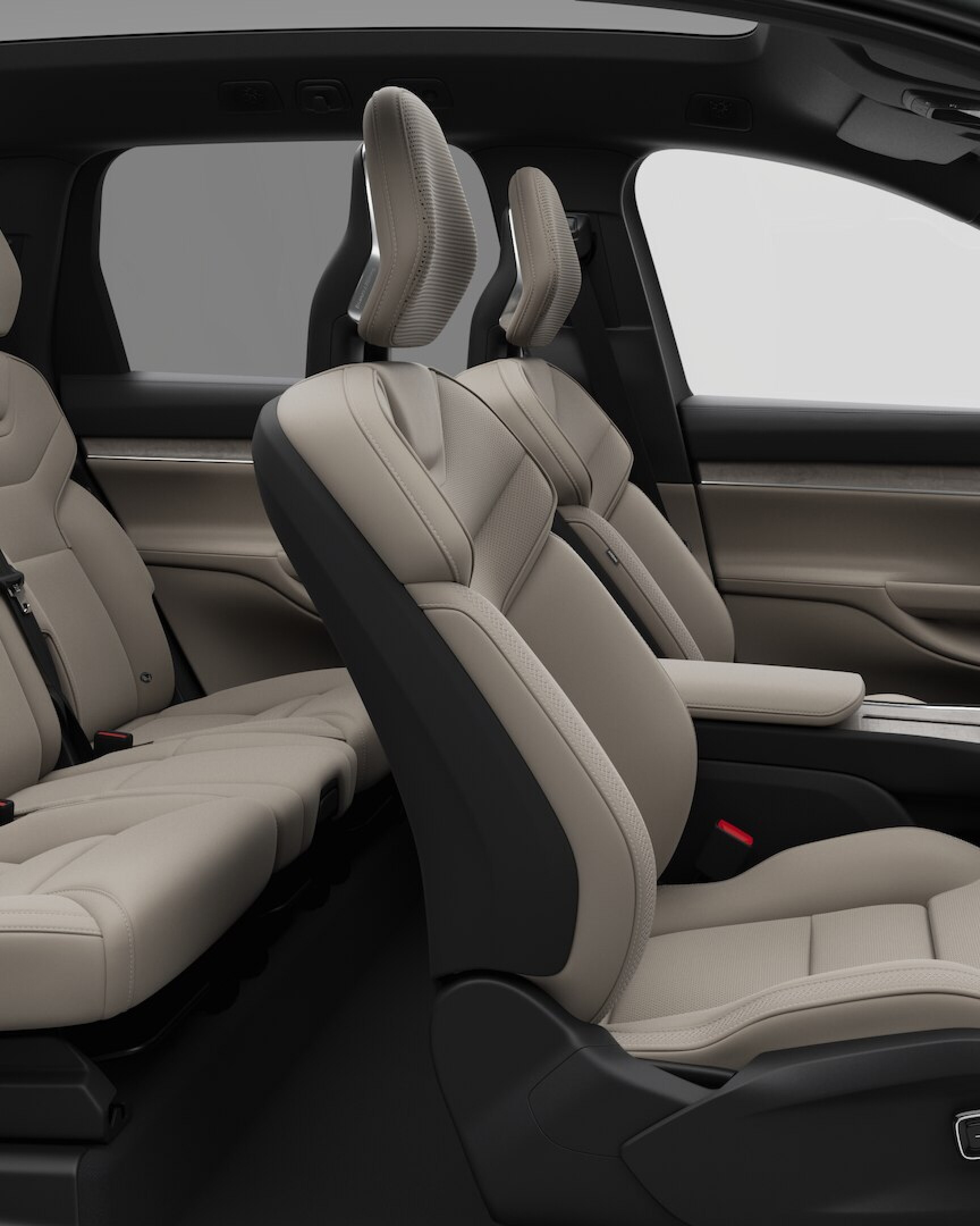 Volvo xc90 3 car clearance seats