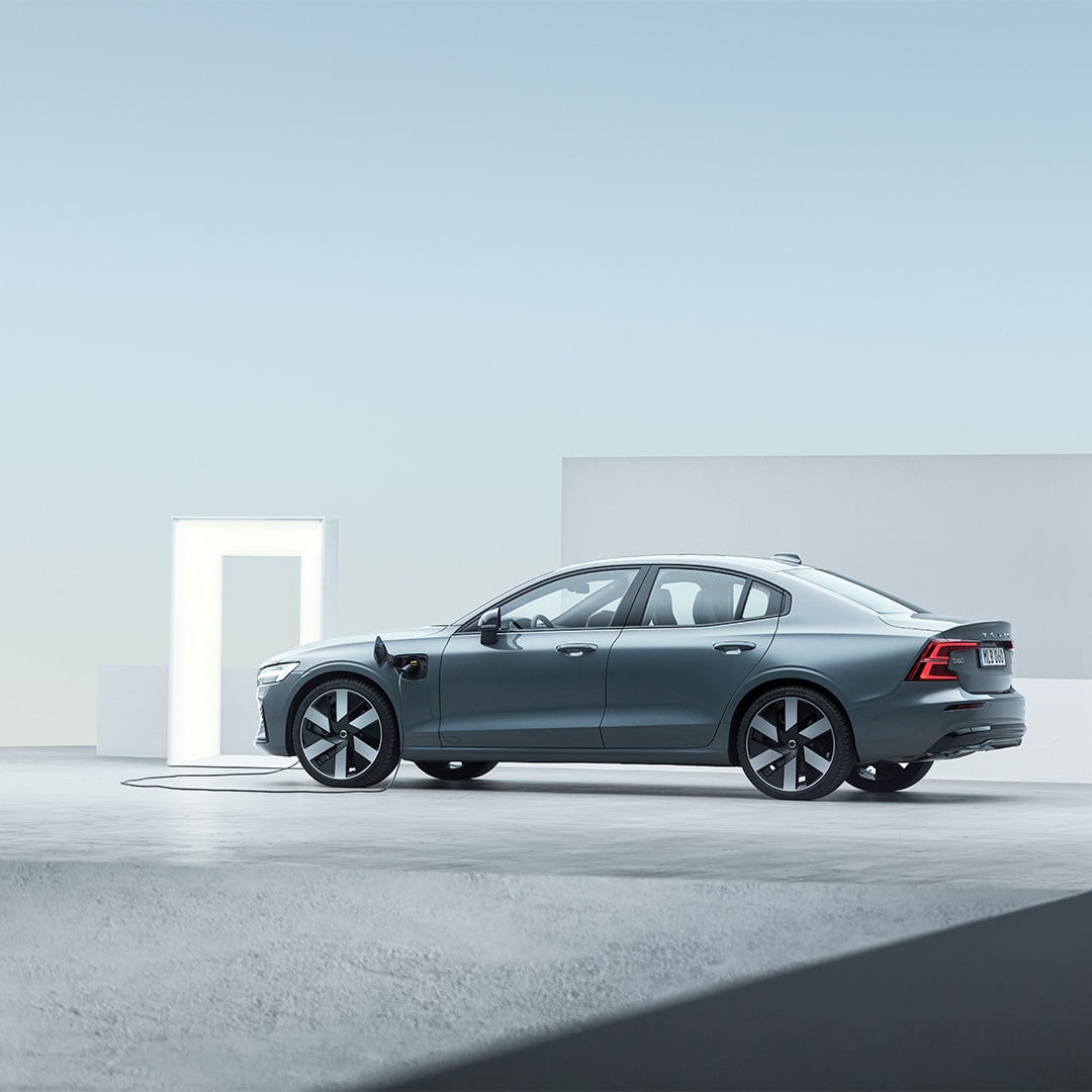 Volvo S60 Recharge with driver assistance technology and all-wheel drive. 