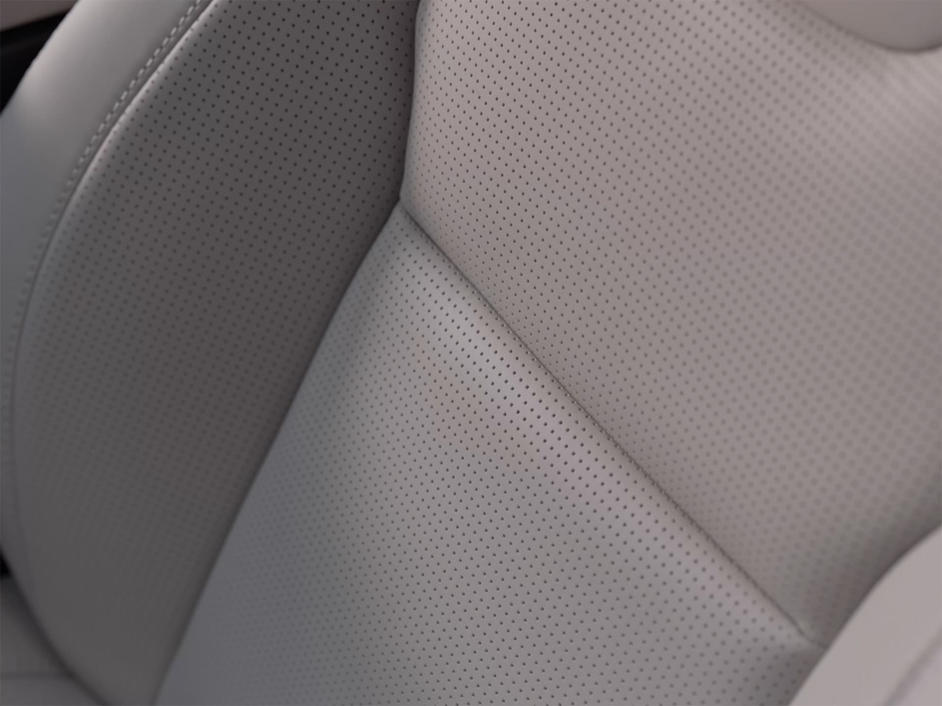 Nappa leather seats in a Volvo S90 sedan.