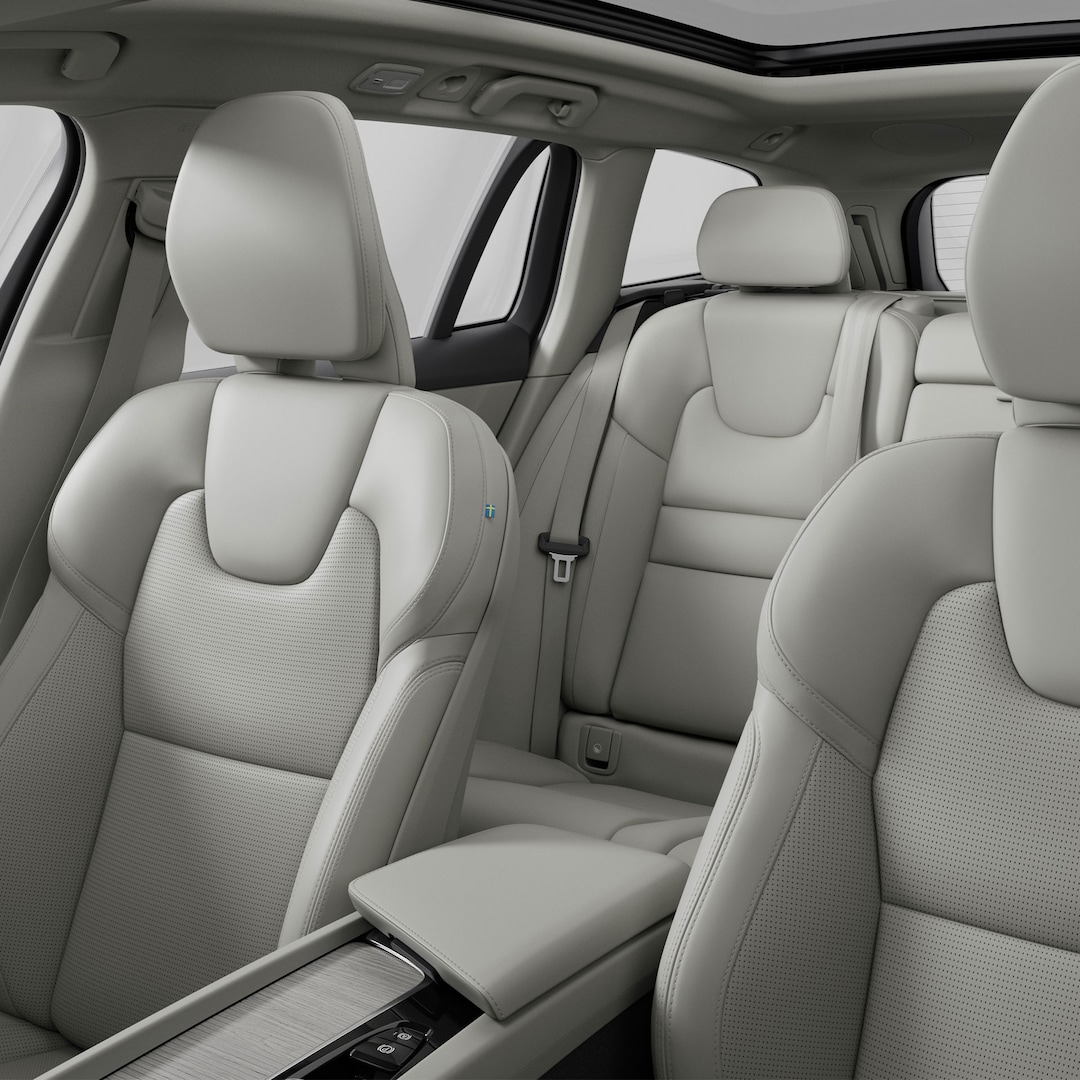 Spacious interior cabin of the Volvo V60 estate.