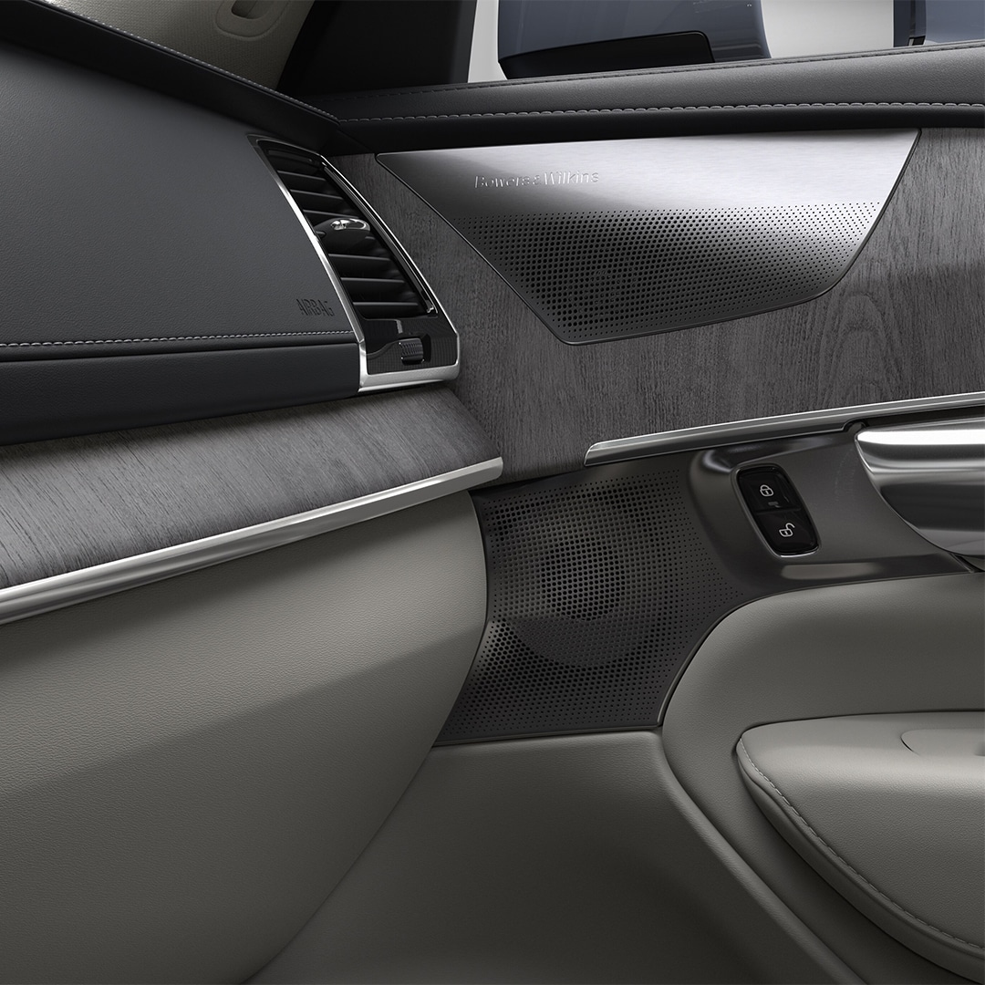 Interior design detail of Volvo XC90.