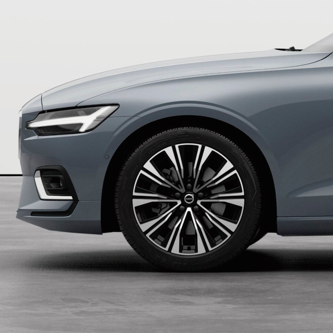 Volvo S60 mild hybrid front and side exterior with LED headlamps.