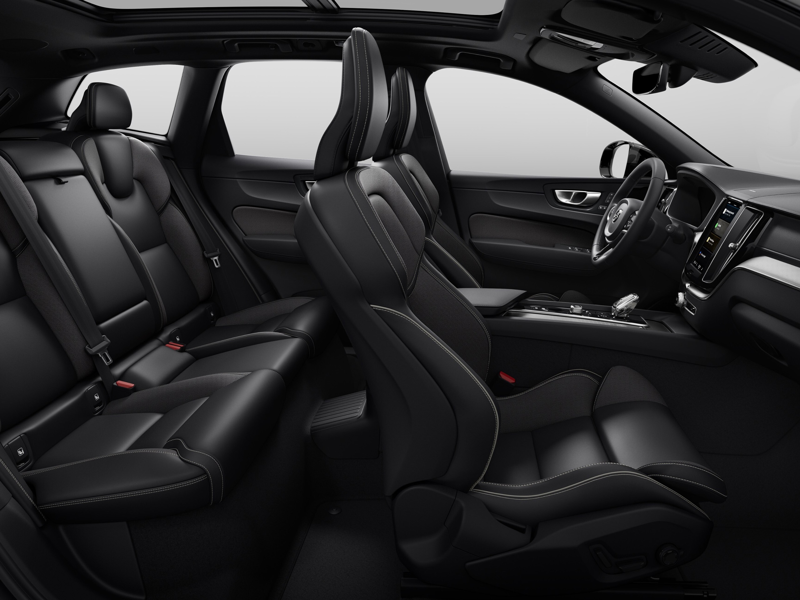 Volvo black interior side