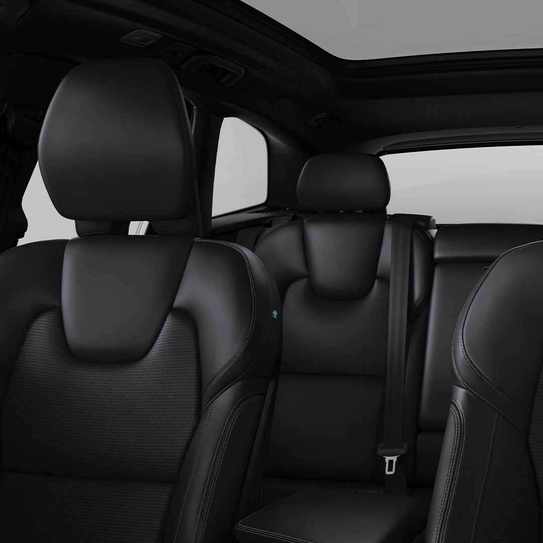 Interior seating of Volvo XC60 Recharge.